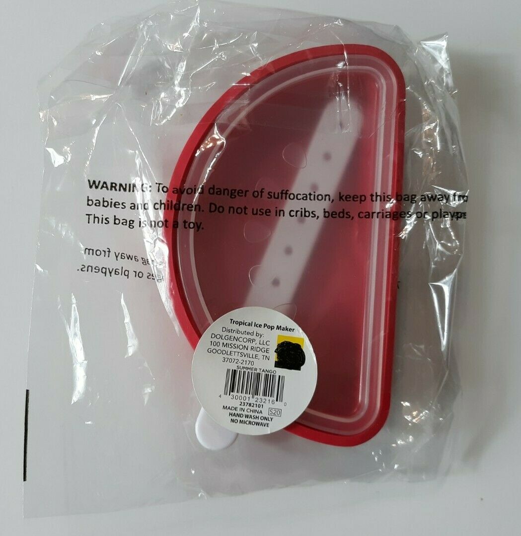 Lekue Watermelon Popsicle Ice Cream Cube Mold Fruit 5 1/2 x 3 in - Fresh Stock Dated February 2026