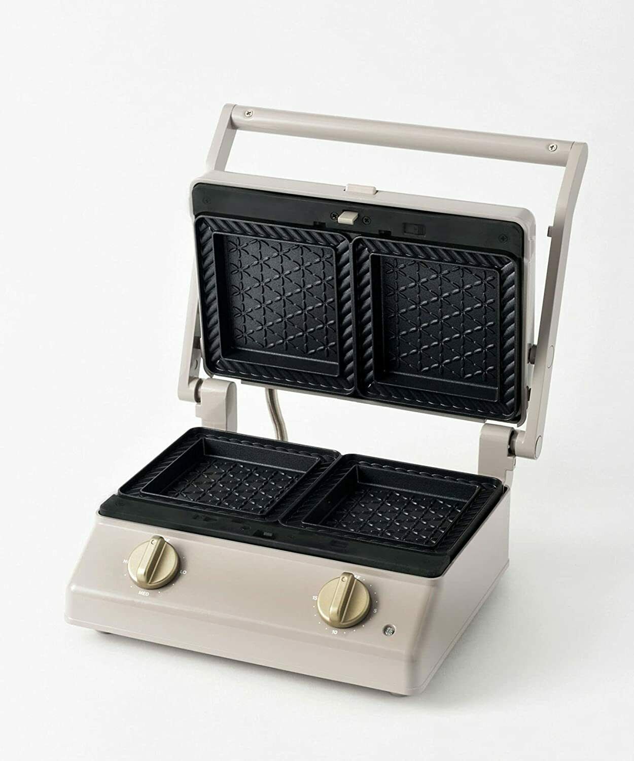 BRUNO BOE084-Greige Grill Sandwich Maker Double Bread NEW from JAPAN - Fresh Stock Dated February 2026