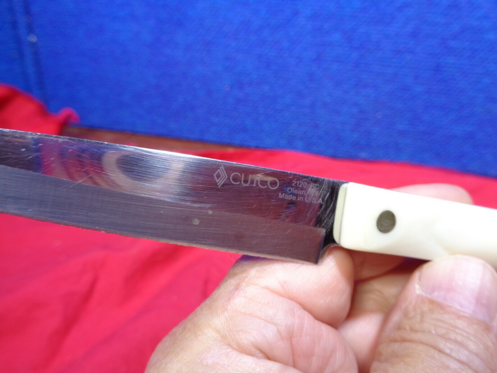 Cutco Knife 2120KC Pearl White Handle #4 - Fresh Stock Dated January 2026