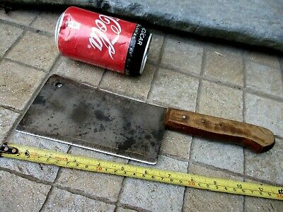 Vintage Handmade Old Meat Cleaver Butcher Carbon Steel Knife Tool Chef Chopper - Fresh Stock Dated January 2026