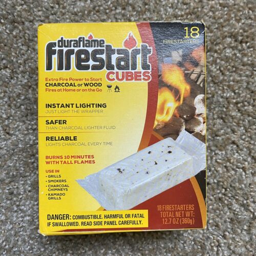 Duraflame Firestart Cubes 18 Pack,Fire Power for Grills, Smokers, Charcoal, Wood - Fresh Stock Dated December 2025