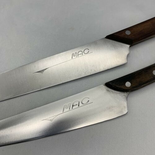 Damaged Lot of Two Japanese Chef's Kitchen Knives  MAC From Japan ST447 - Fresh Stock Dated January 2026