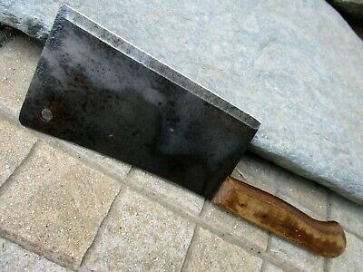 Vintage Handmade Old Meat Cleaver Butcher Carbon Steel Knife Tool Chef Chopper - Fresh Stock Dated January 2026