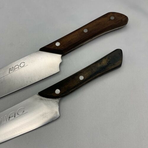 Damaged Lot of Two Japanese Chef's Kitchen Knives  MAC From Japan ST447 - Fresh Stock Dated January 2026