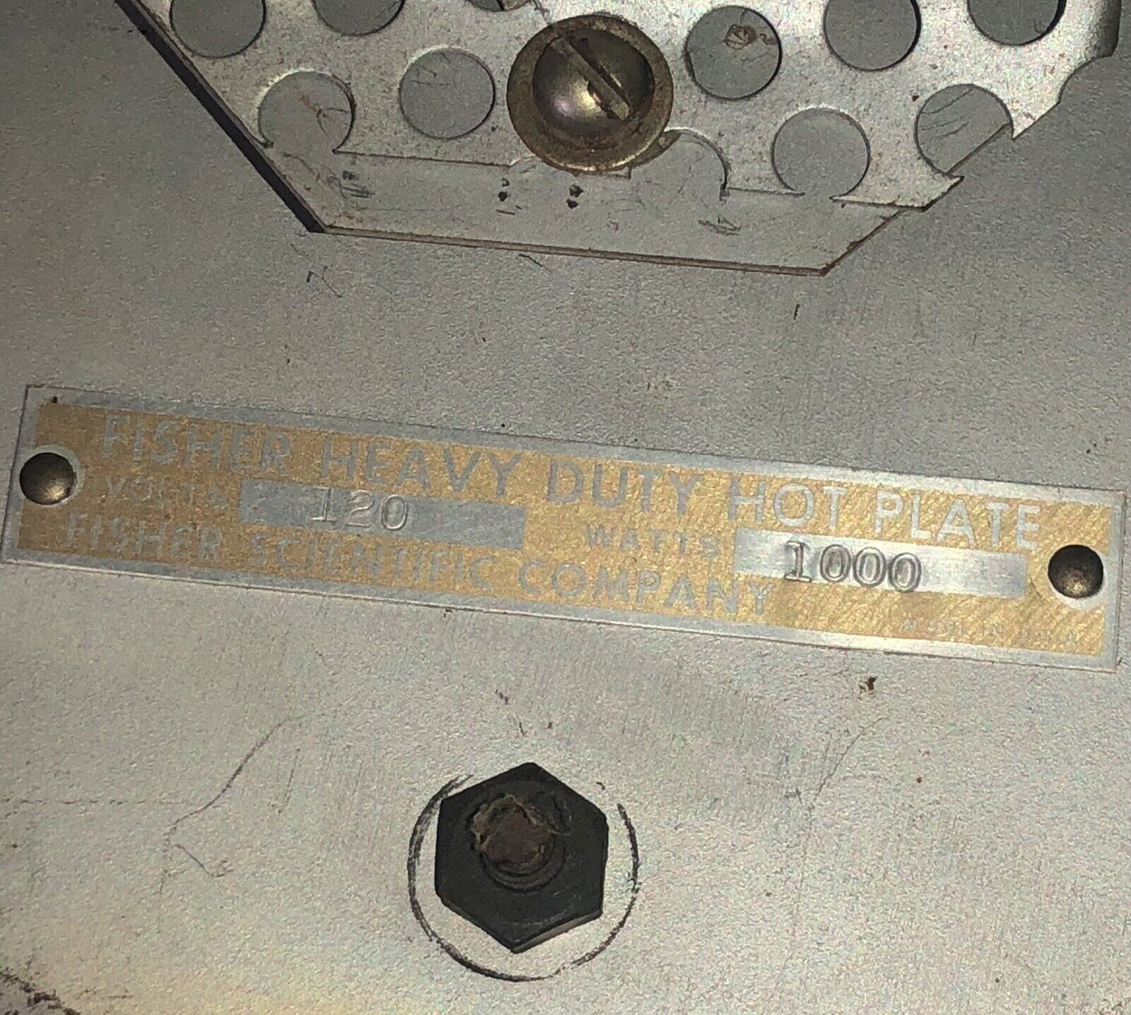 Vintage Heavy Duty Electric Cast Iron Hot Plate Fisher Sciantific Co. - Fresh Stock Dated February 2026