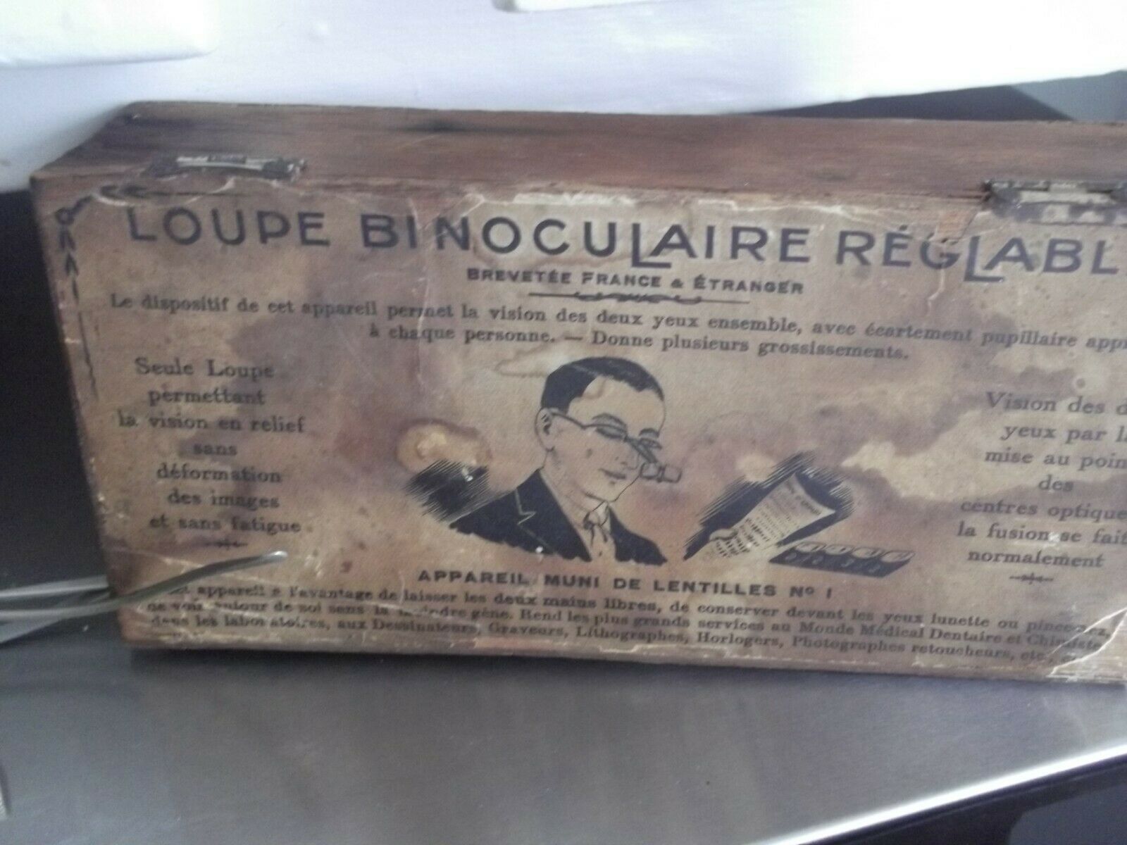 1920S JEWELLERS' REPAIR MAGNIFYING GLASSES IN RARE ORIGINAL BOX-OPTICAL-WATCHES - Fresh Stock Dated December 2025