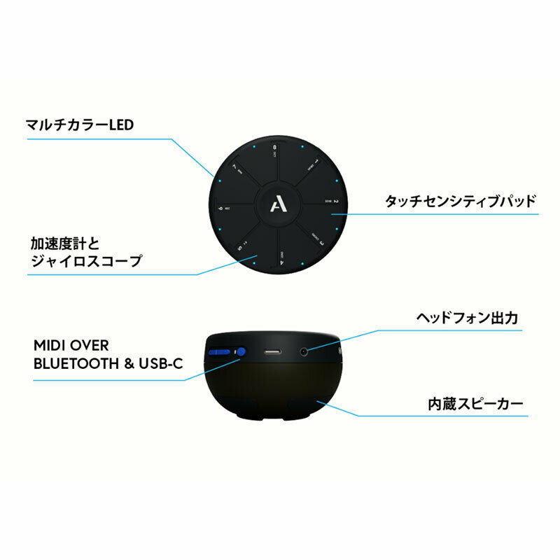 Artiphon ORBA AP 90000007 Synth Controller Bluetooth 5 USB-C w/Tracking# New - Fresh Stock Dated December 2025