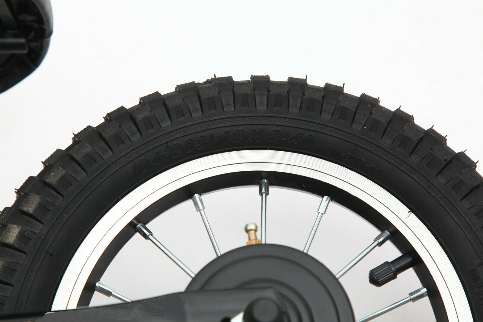 CDH 12x2.4 Inch Adjustable Balance Bike, Black for Ages 2 to 6 Years Old.11.88LB - Fresh Stock Dated December 2025