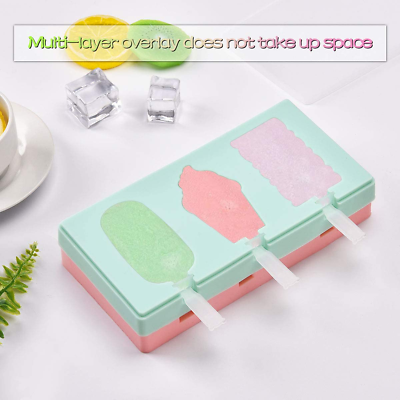 Silicone Popsicle Molds, 4 Pack Ice Pop Molds for Kids, Reusable Easy Release Ca - Fresh Stock Dated February 2026