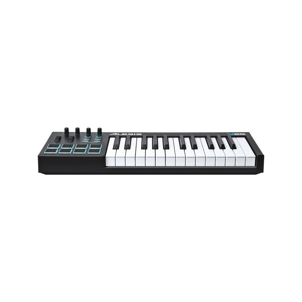Alesis V25 | 25-Key USB MIDI Keyboard & Drum Pad Controller + 4-Port USB 2.0 Hu - Fresh Stock Dated December 2025