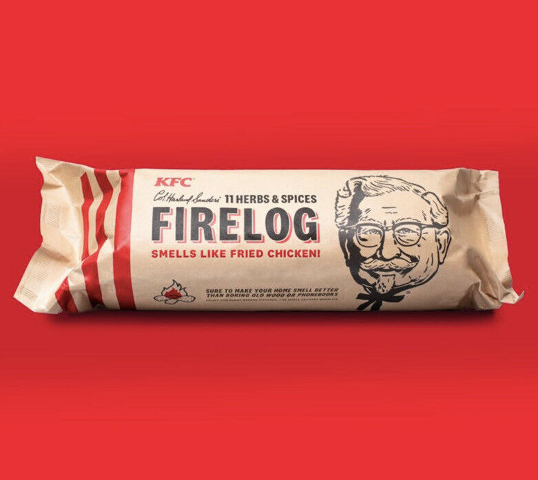KFC Limited Edition 11 Herbs & Spices Fire Log by Enviro-Log Firelog New USA - Fresh Stock Dated December 2025