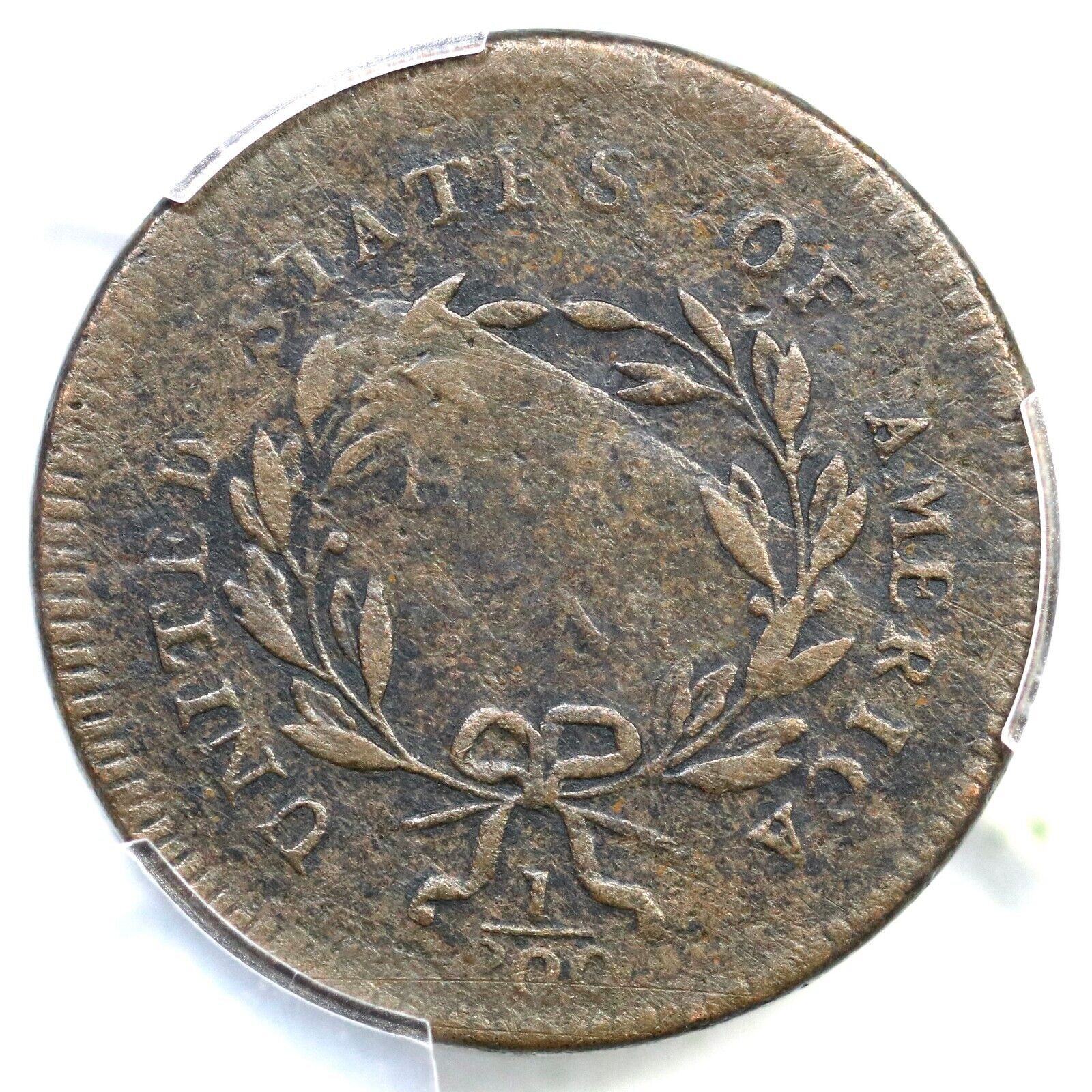 1795 C-5a R-3 PCGS VF Details Pl Edge, No Pole Liberty Cap Half Cent Coin 1/2c - Fresh Stock Dated December 2025