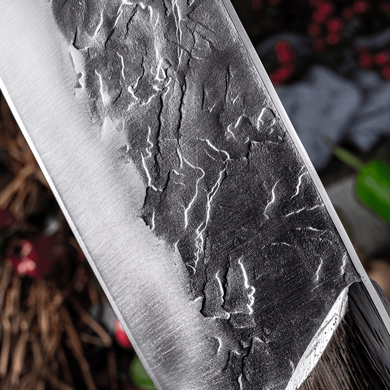 Forged Cleaver Handmade Kitchen Meat chopping Stainless Steel Chef Butcher Knife - Fresh Stock Dated January 2026