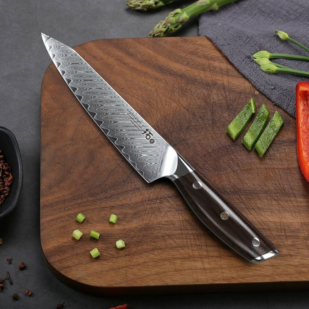 TURWHO 5inch Utility Knife VG10 Damascus Steel Chef Chopper Kitchen Petty Knives - Fresh Stock Dated February 2026