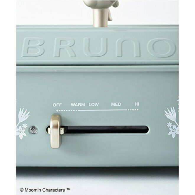 BRUNO Moomin Compact Hot Plate 3 Plates, Flat, Takoyaki, Pancake Plates - Fresh Stock Dated February 2026
