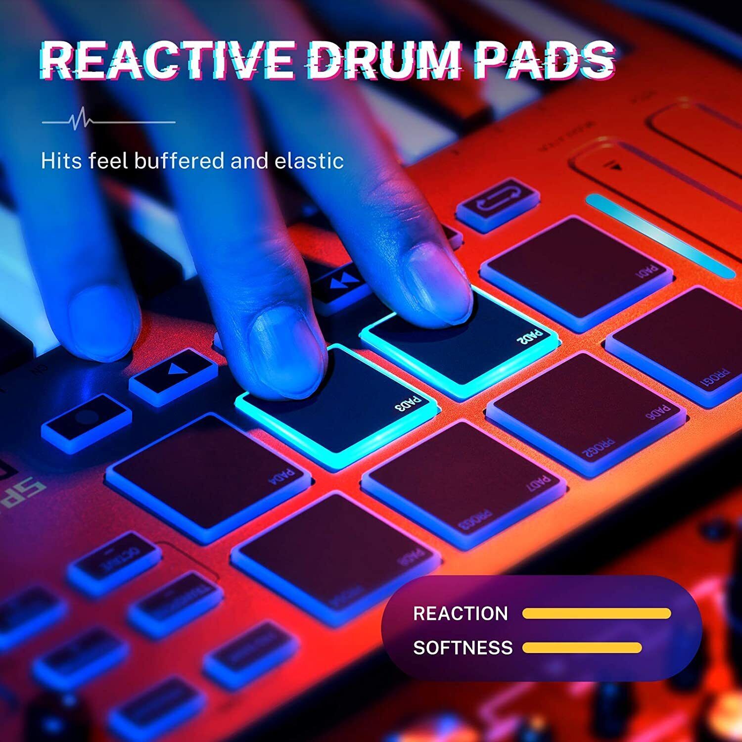 Donner MIDI Keyboard Controller Portable MIDI w/ 25-Keys Tactile Backlit ,DMK25 - Fresh Stock Dated December 2025