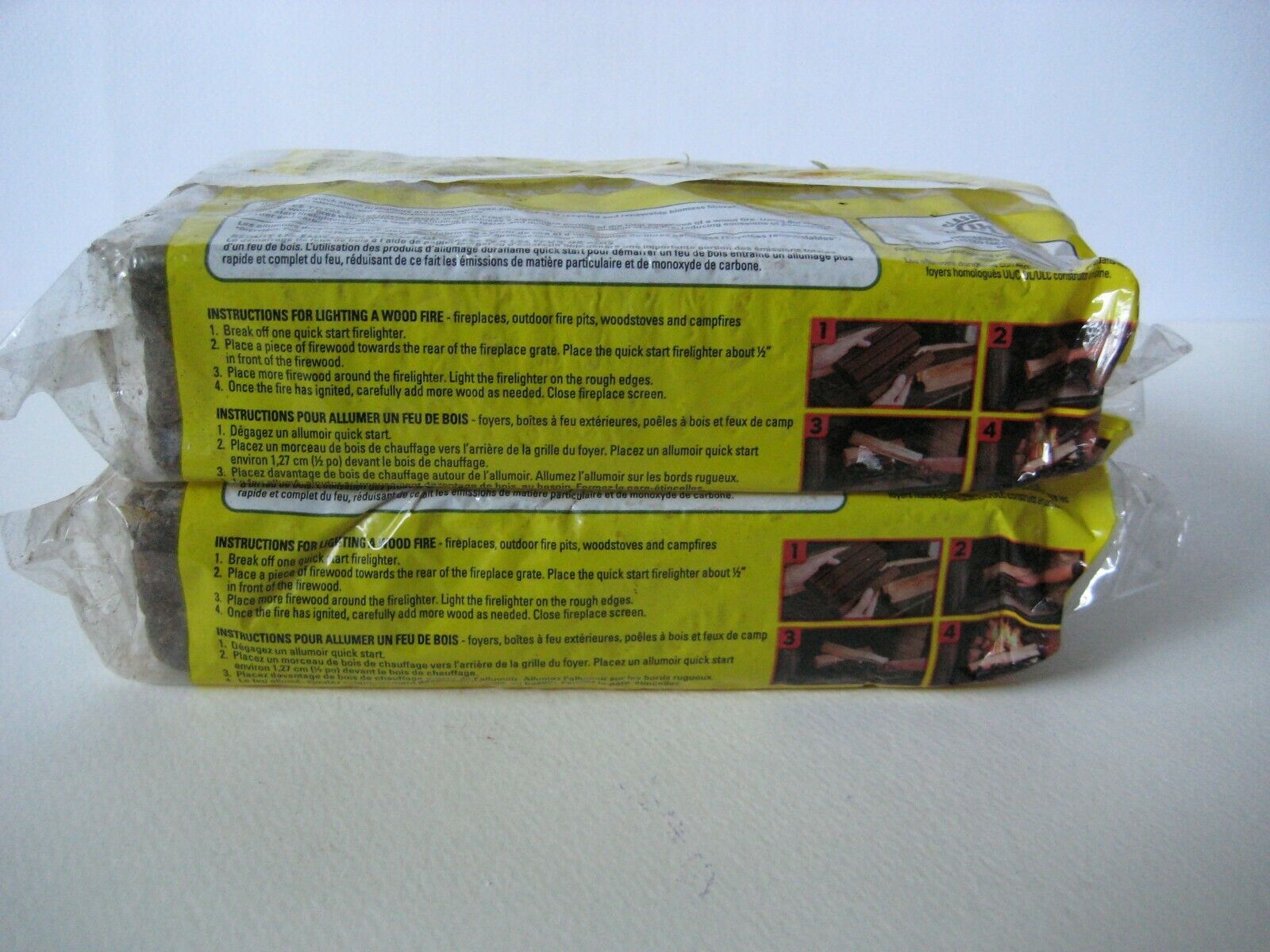 2 Duraflame Quick Start 4 Pack (18oz) Fast Firelighter Light Starters 30 Minute - Fresh Stock Dated December 2025