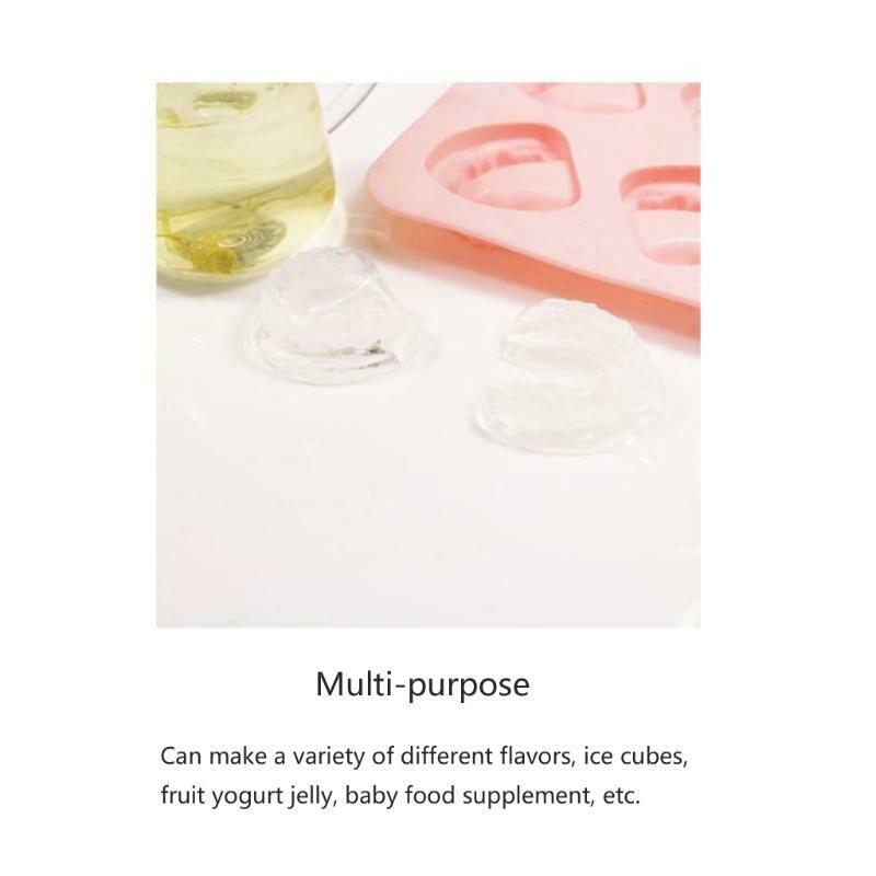 4 Hole Denture Teeth Shaped Ice Cube Mold Silicone Ice Tray DIY Ice Cream Mould - Fresh Stock Dated January 2026
