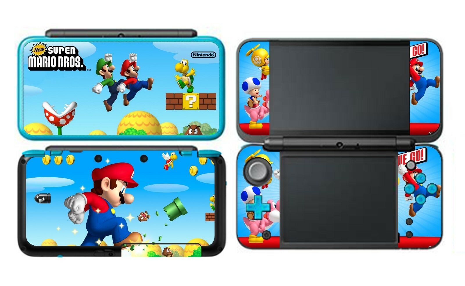 Super Mario Kart Vinyl Decal Skin Sticker Protector for Nintendo New 2DS XL LL - Fresh Stock Dated February 2026