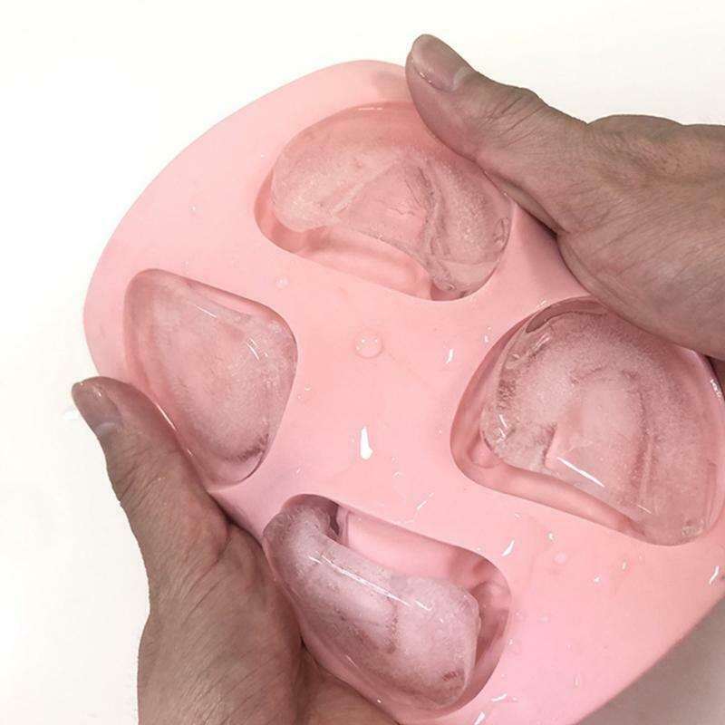 4 Hole Denture Teeth Shaped Ice Cube Mold Silicone Ice Tray DIY Ice Cream Mould - Fresh Stock Dated January 2026