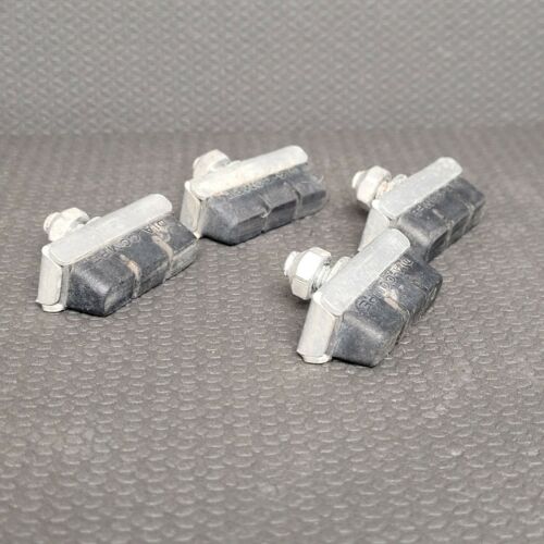 Vintage DIA-COMPE Black Brake Pads Set Side Center Pull Brakes Road Bike w/ Nuts - Fresh Stock Dated December 2025