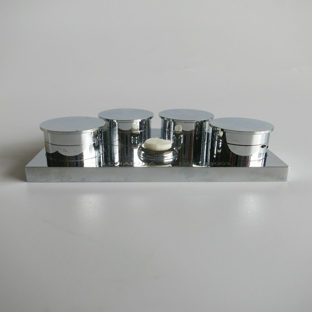 30180-E Deluxe Stainless Steel Oil Cup Stand with 4 Containers Watchmakers Tool - Fresh Stock Dated December 2025
