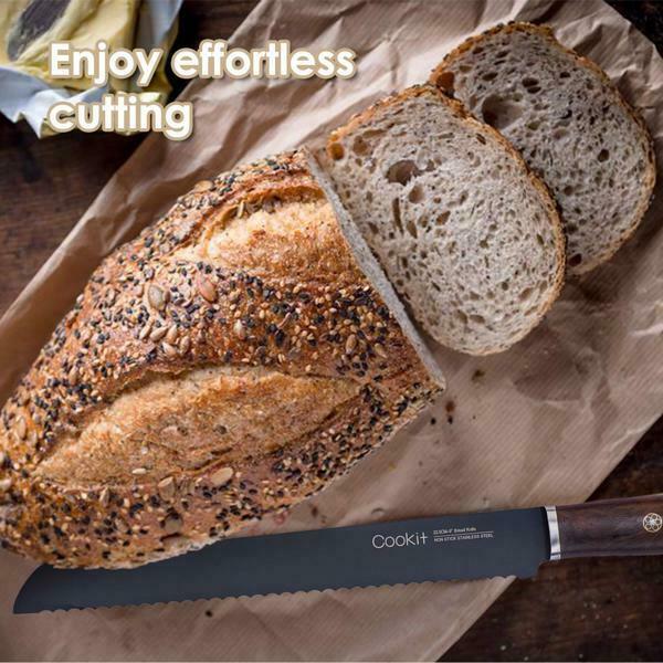 15pcs Kitchen Knives Set Stainless Steel Chef Steak Scissors Slicing Bread Cut - Fresh Stock Dated February 2026