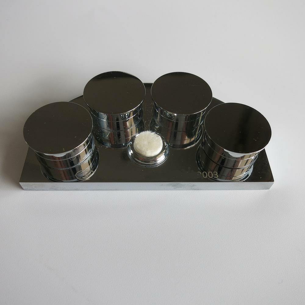 30180-E Deluxe Stainless Steel Oil Cup Stand with 4 Containers Watchmakers Tool - Fresh Stock Dated December 2025