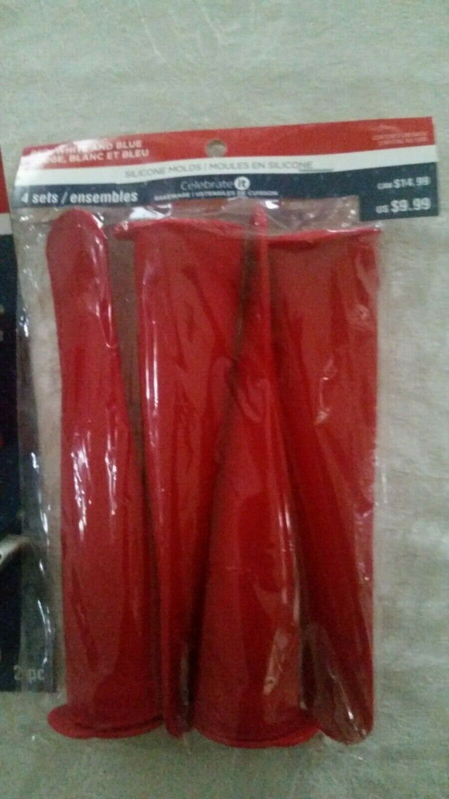 Celebrate It Silicone Ice Pop Molds 4 with lids & 2 cookie cutters Summer - Fresh Stock Dated February 2026