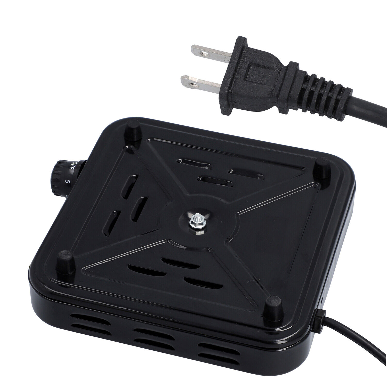 HOMESMART Black Single Electric Burner Hot Plate 5 Level Temperature Control - Fresh Stock Dated February 2026