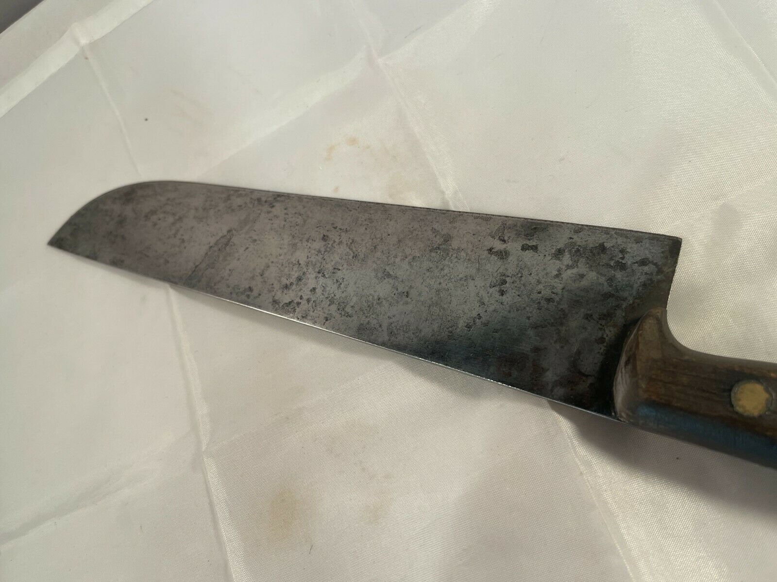 Vtg High Carbon Steel Intedge Chef's Knife, 7 1/2