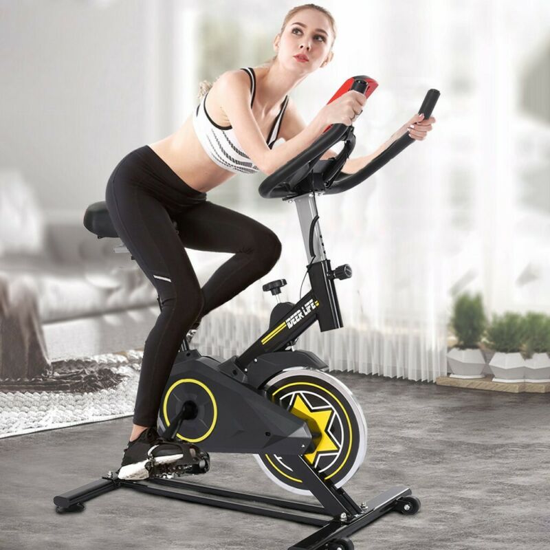 Exercise Stationary Bike Cycling Home Gym Cardio Workout Indoor Fitness Home - Fresh Stock Dated December 2025