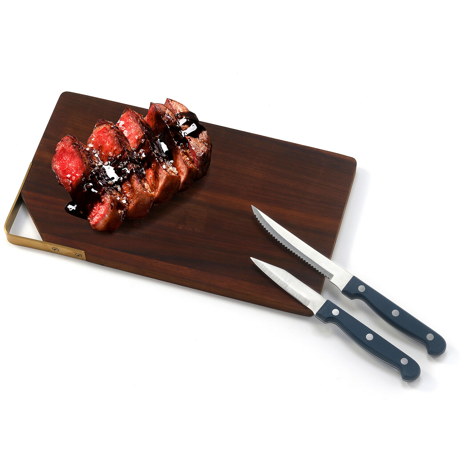 Stainless Steel Serrated Utility Knife and Paring Knife, 2pc set - Fresh Stock Dated February 2026