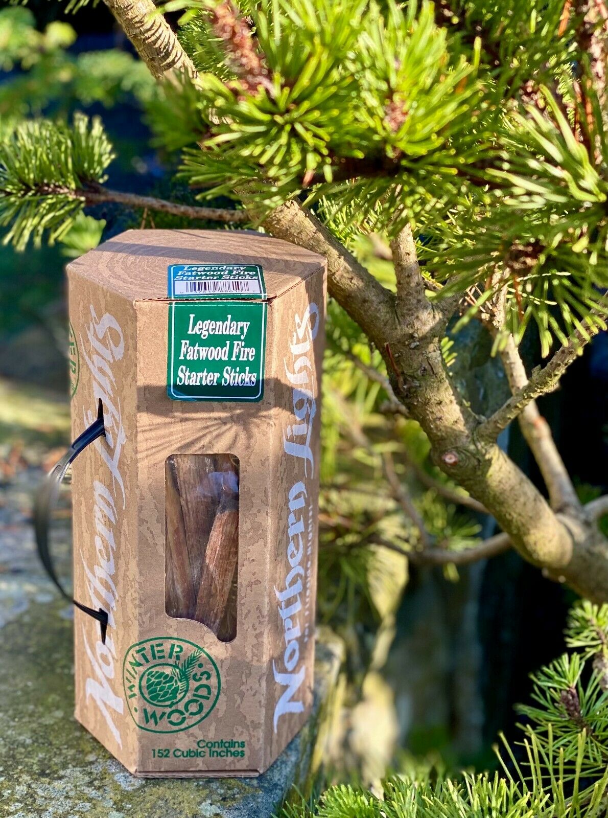 Legendary Winter Woods Fatwood Fire Starter Sticks, Gift Box, Kindling Wood - Fresh Stock Dated January 2026