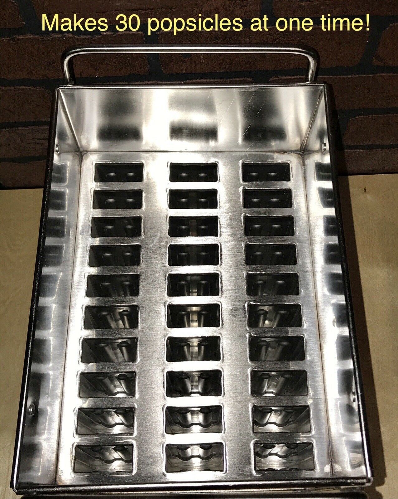 Lot Of 4, 30 pc Commercial Stainless Steel Ice Lolly Popsicle Pop Mold Ice Cream - Fresh Stock Dated February 2026