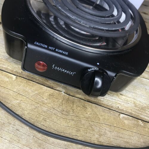 Continental Electric Single Burner 1100 Watt Coil Heating Element Hot Plate VGUC - Fresh Stock Dated February 2026