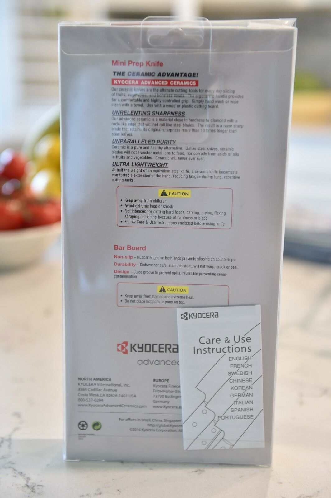 Kyocera Mini Prep  Knife & Board GREAT !! - Fresh Stock Dated January 2026