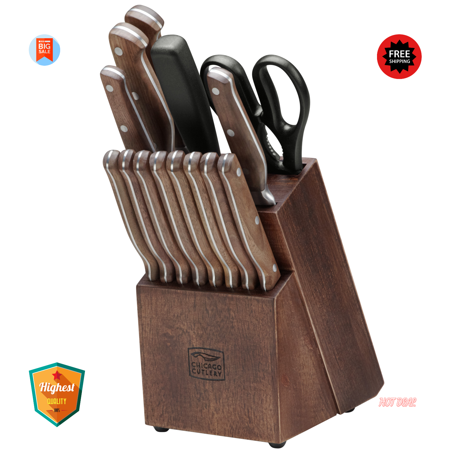 NEW | Chicago Cutlery Precision Cut 15-piece Set - FREE SHIPPING - Fresh Stock Dated January 2026