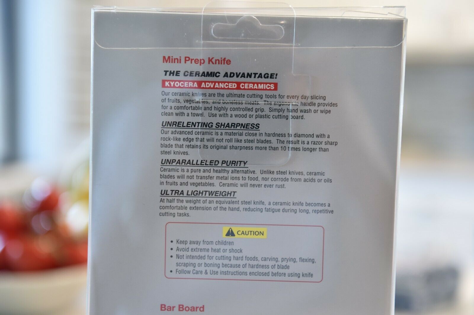 Kyocera Mini Prep  Knife & Board GREAT !! - Fresh Stock Dated January 2026