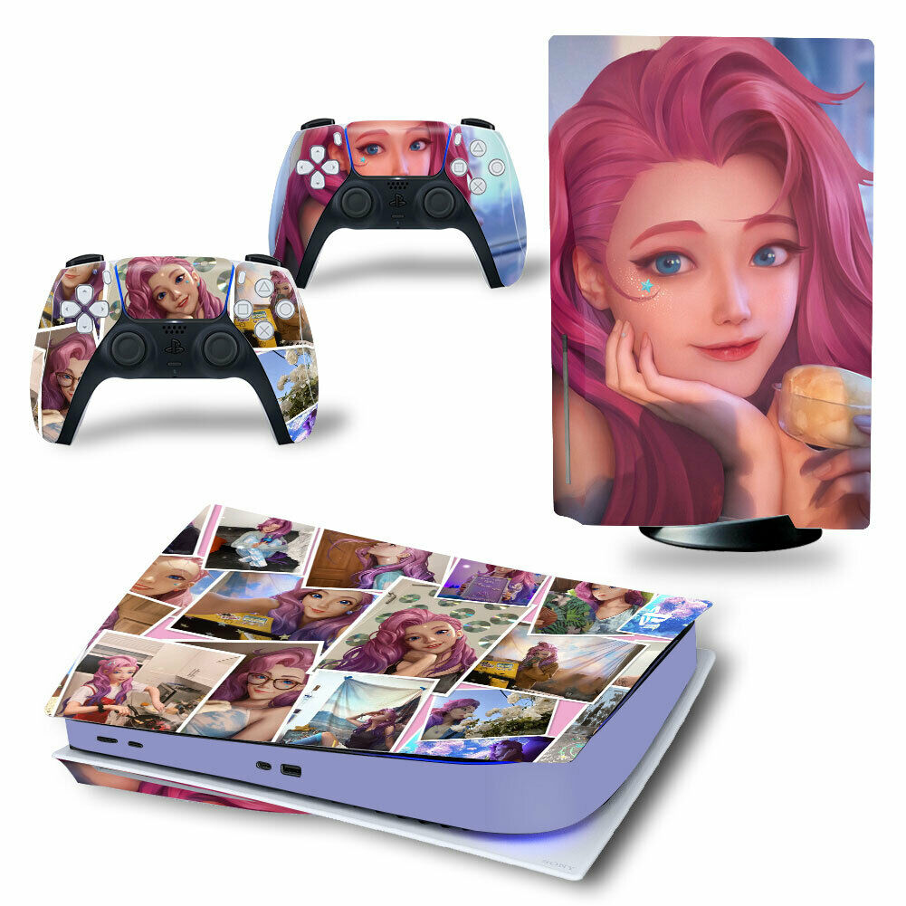 PS5 Console Hentai Anime Girls Porn Decals Skins For Controllers Vinyl Stickers - Fresh Stock Dated December 2025
