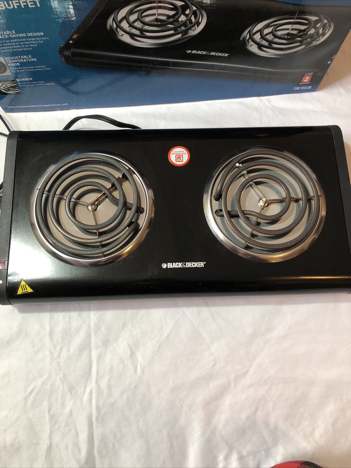 Black & Decker Double Buffet Range Portable Electric Cooker Warmer Dual Burner - Fresh Stock Dated February 2026