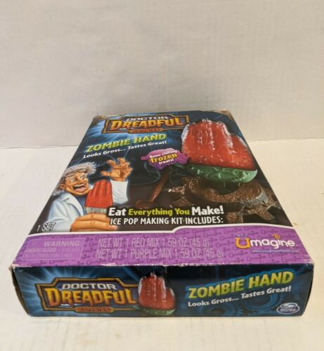 NEW Doctor Dr. Dreadful Zombie Hand Ice Pop Frozen Treats Bone Gross Making Kit - Fresh Stock Dated February 2026