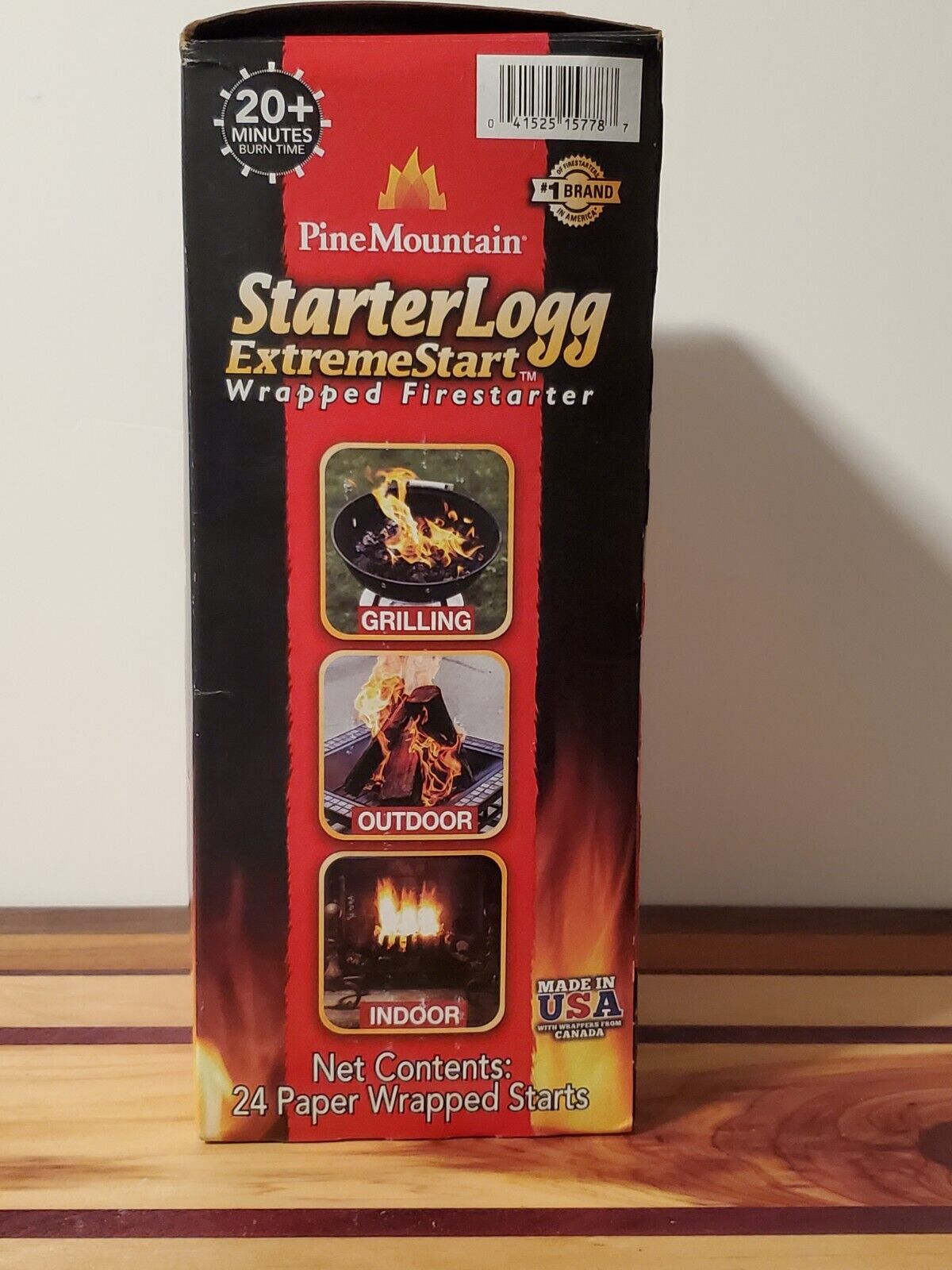 Pine Mountain StarterLogg Firestarter Extreme Start Charcoal Wood Lights Fast - Fresh Stock Dated January 2026