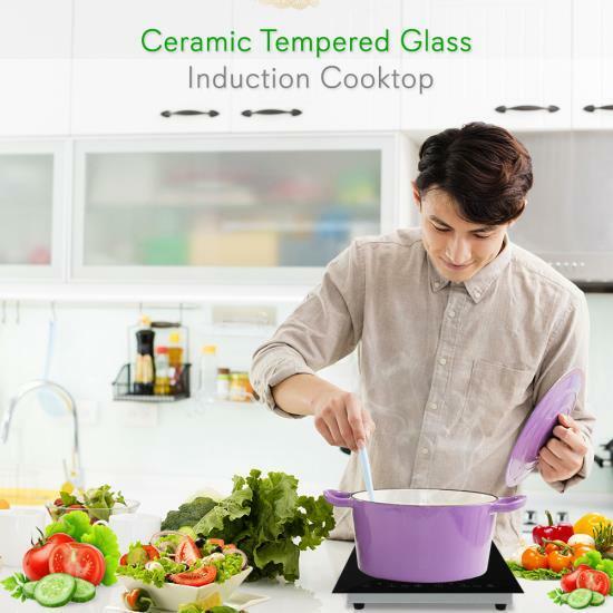 NUTRICHEF Dual Induction Cooktop, Countertop Burner w Digital Display, PKSTIND52 - Fresh Stock Dated January 2026