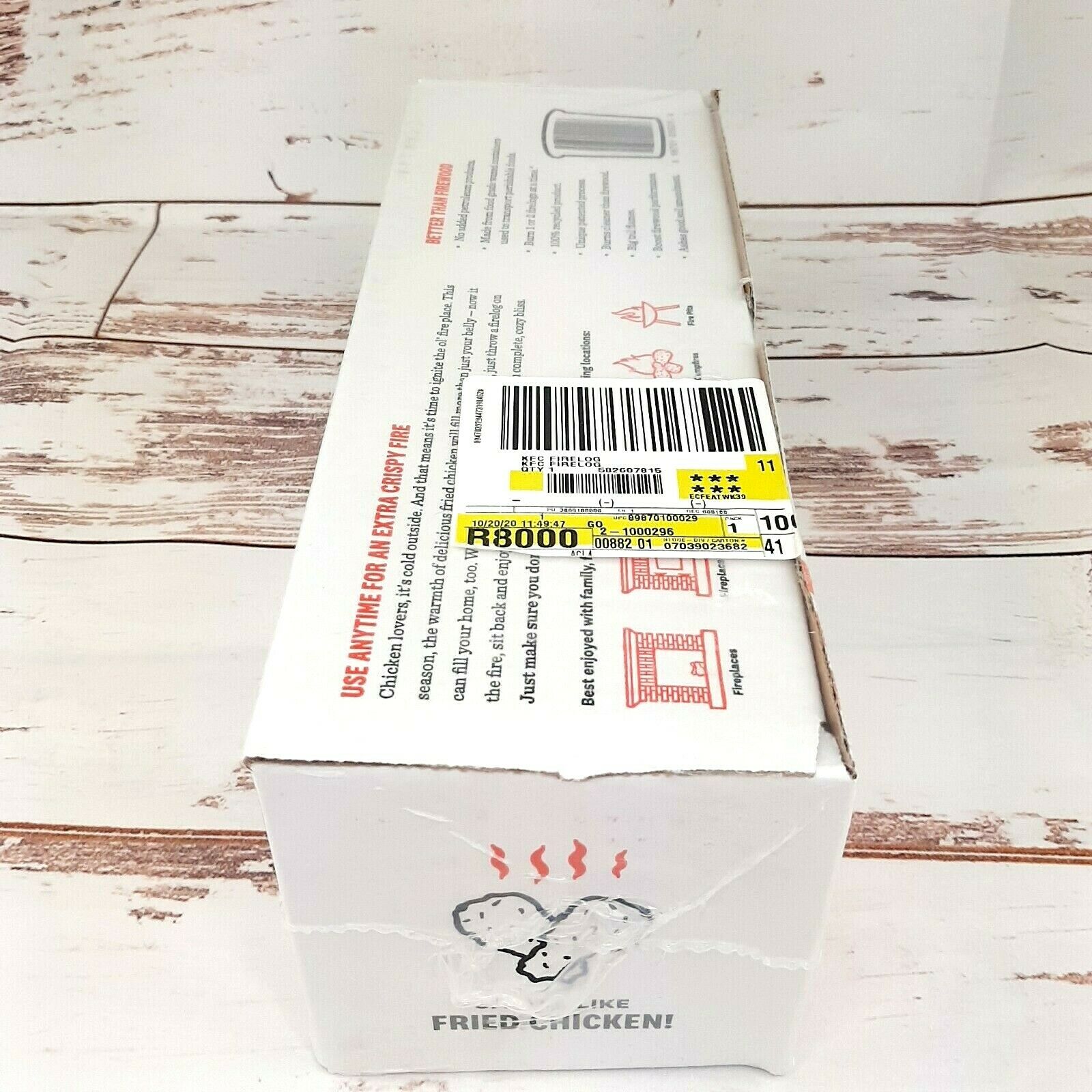 KFC Fried Chicken Scented Firelog Limited Edition 11 Herbs & Spices Enviro-Log - Fresh Stock Dated December 2025