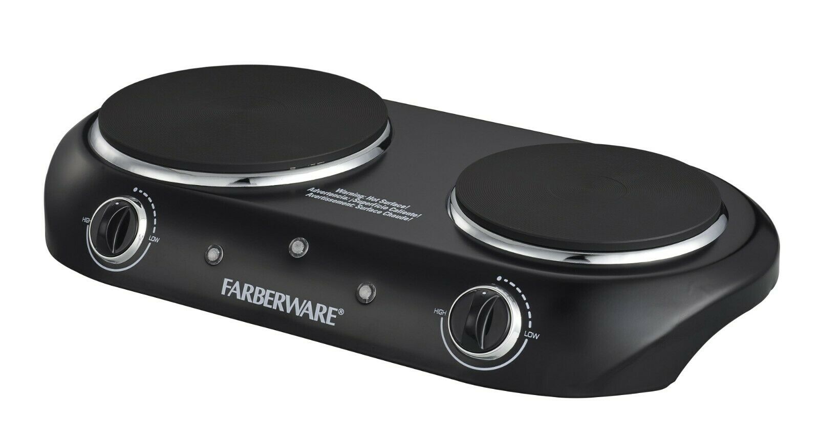 Farberware Royalty 1800 W Double Burner Black Electric Cooktop, 1 Each - Fresh Stock Dated February 2026