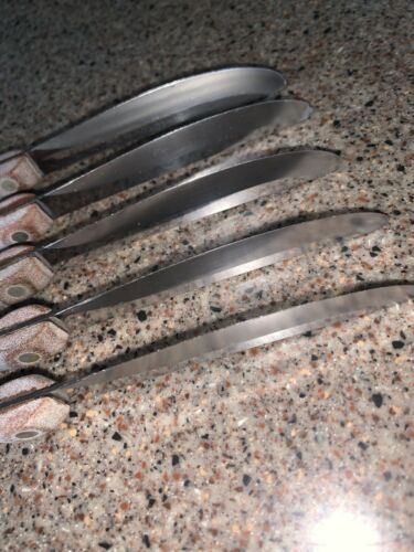 Set Of 5 Vintage Cutco #59  Straight Edge Table/Steak Knives - Fresh Stock Dated January 2026