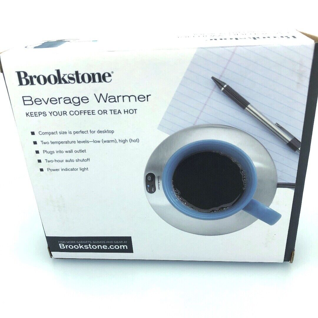 Brookstone Beverage Warmer Compact Size - Fresh Stock Dated February 2026