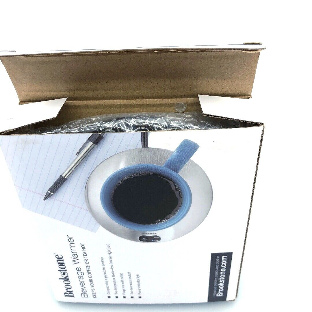 Brookstone Beverage Warmer Compact Size - Fresh Stock Dated February 2026