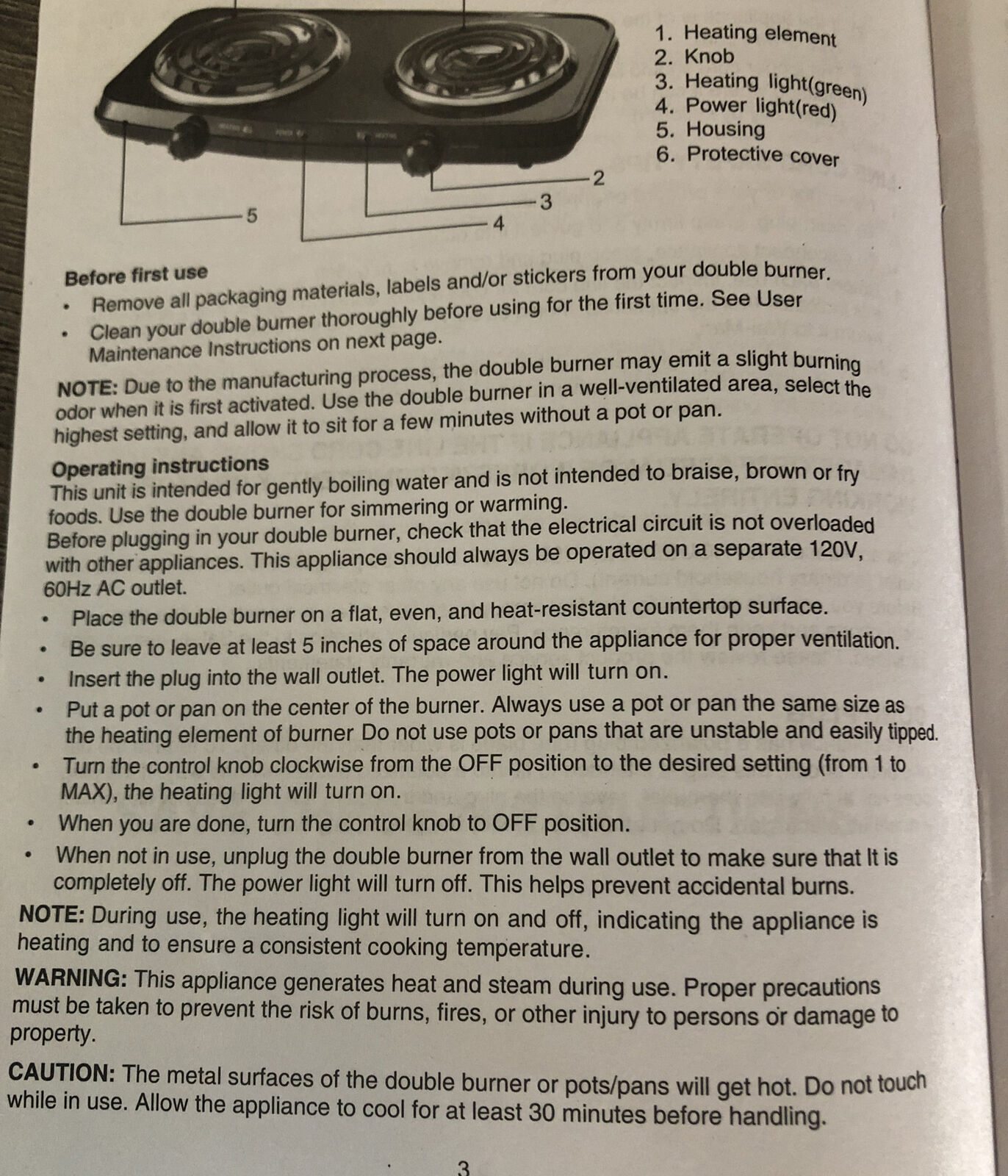 Double Burner Portable Cooktop - Fresh Stock Dated February 2026